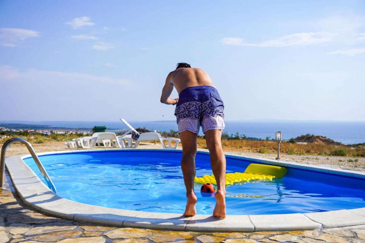Beautiful Secluded Area Near Novalja Vacation House With Pool And Sea View Villa Lara Екстер'єр фото