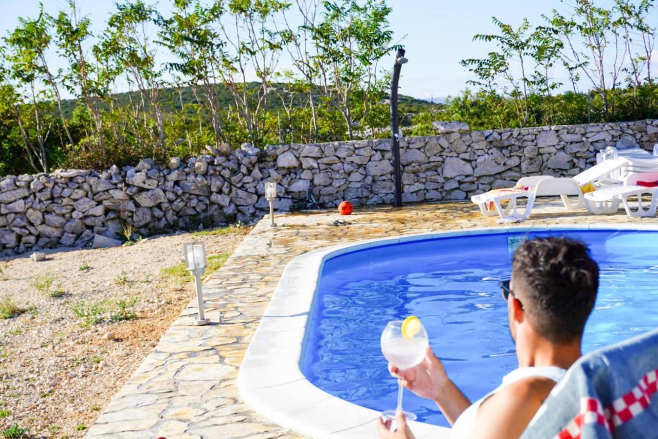 Beautiful Secluded Area Near Novalja Vacation House With Pool And Sea View Villa Lara Екстер'єр фото