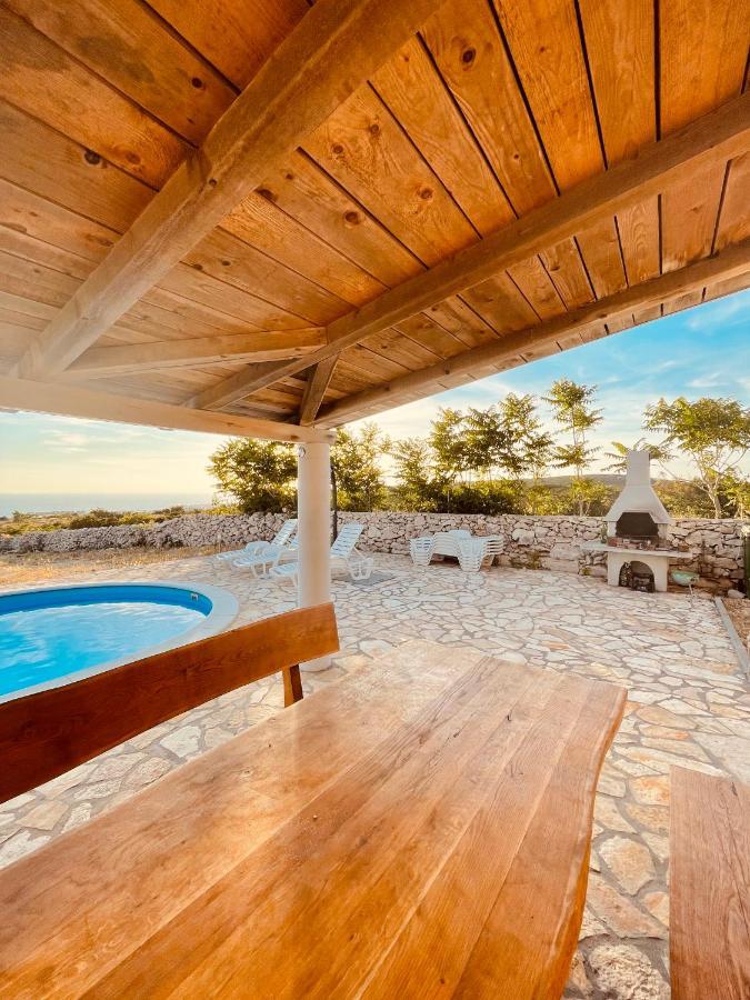 Beautiful Secluded Area Near Novalja Vacation House With Pool And Sea View Villa Lara Екстер'єр фото